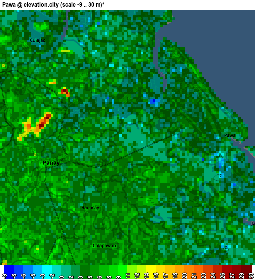 Pawa elevation map