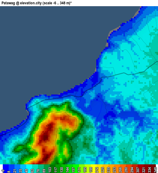 Patawag elevation map