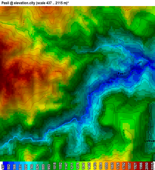 Pasil elevation map