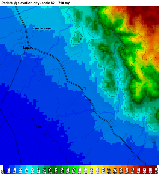 Parista elevation map