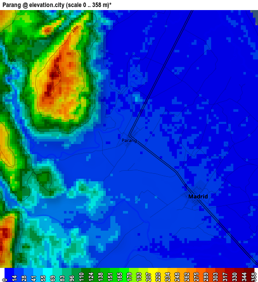 Parang elevation map