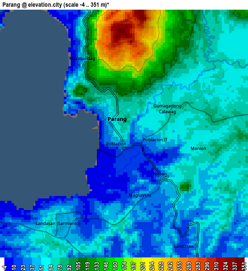 Parang elevation map