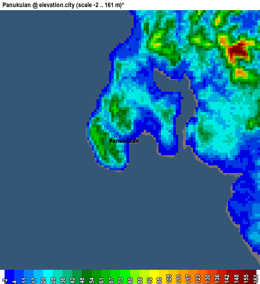 Panukulan elevation map