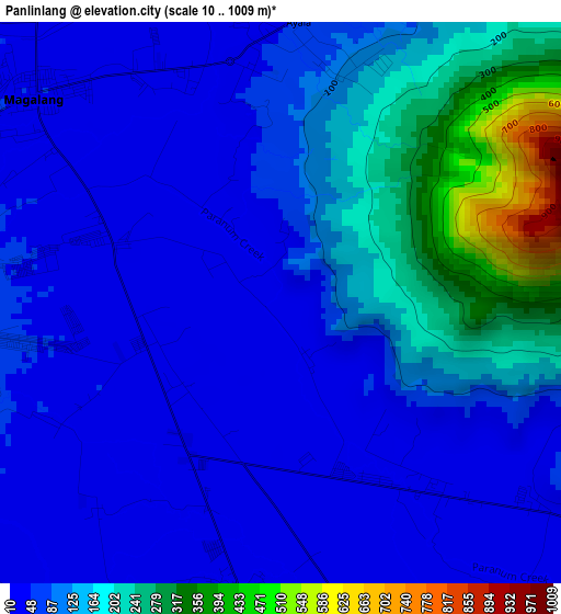 Panlinlang elevation map