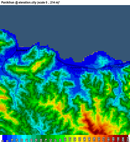 Panikihan elevation map