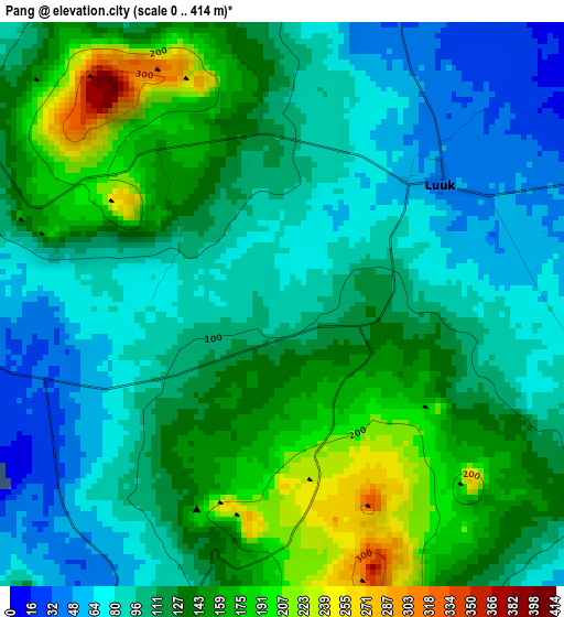 Pang elevation map