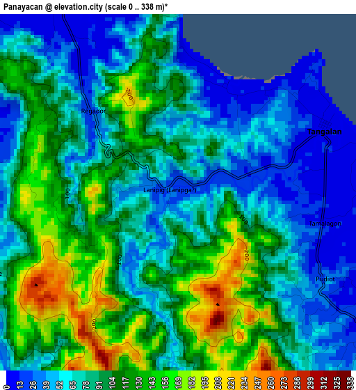 Panayacan elevation map