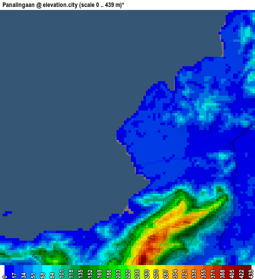 Panalingaan elevation map