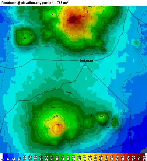 Panabuan elevation map
