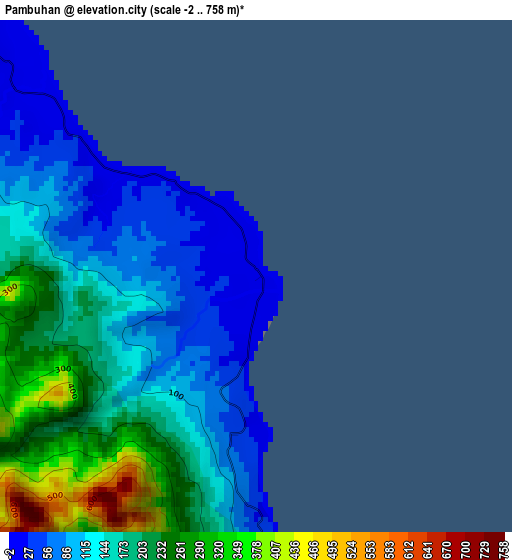 Pambuhan elevation map