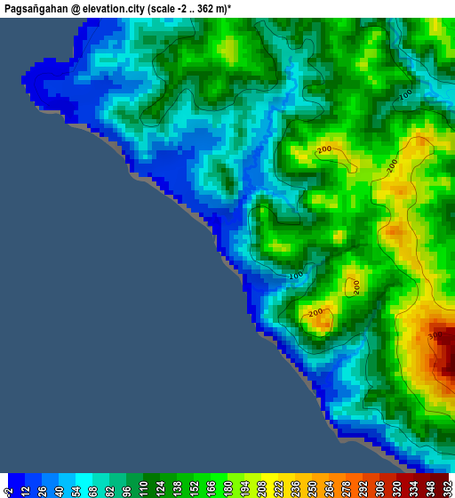 Pagsañgahan elevation map