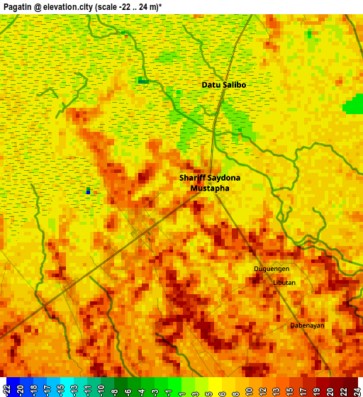 Pagatin elevation map