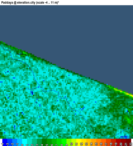 Paddaya elevation map