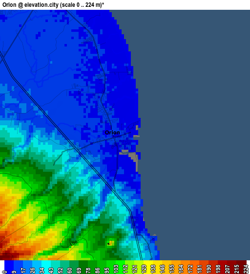 Orion elevation map