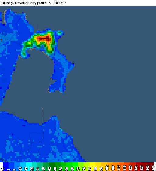 Okiot elevation map