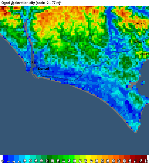 Ogod elevation map