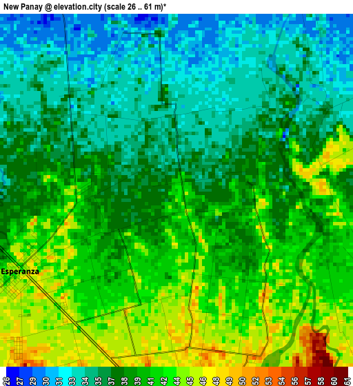 New Panay elevation map