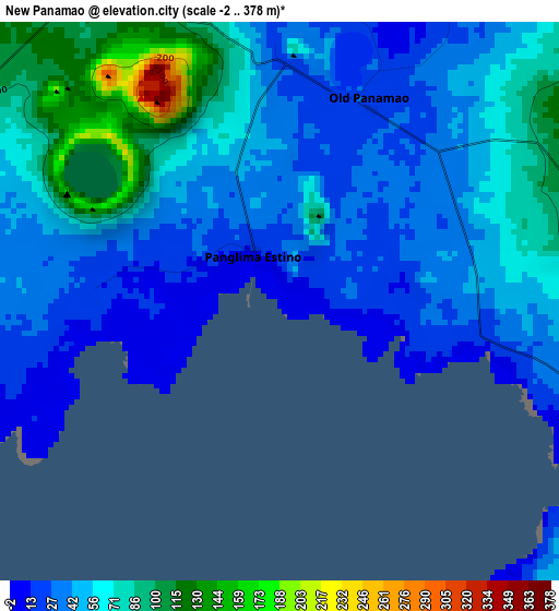 New Panamao elevation map