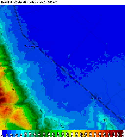 New Iloilo elevation map