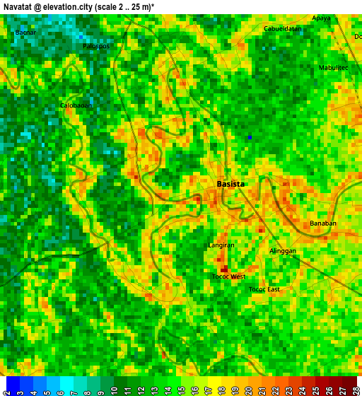 Navatat elevation map