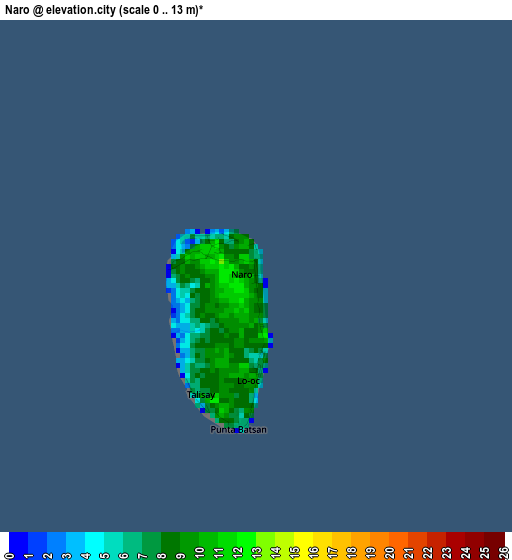 Naro elevation map