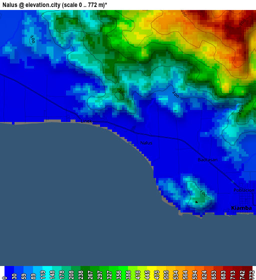 Nalus elevation map