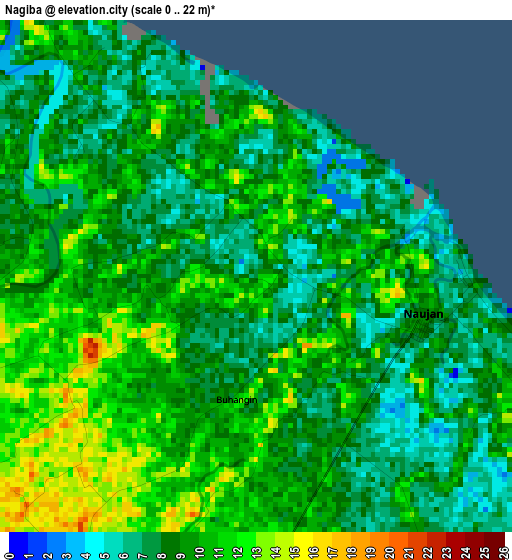 Nagiba elevation map