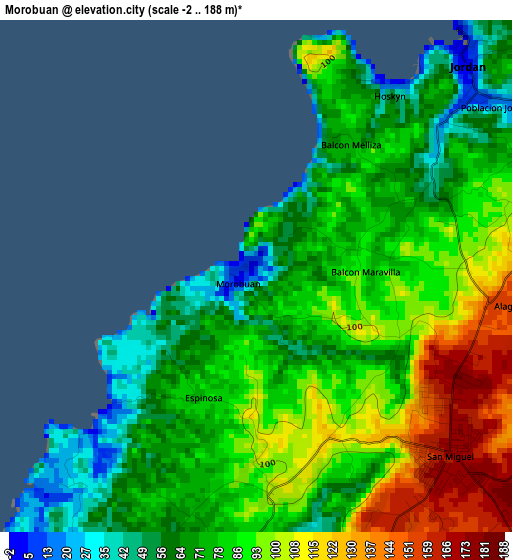 Morobuan elevation map