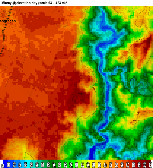 Miaray elevation map