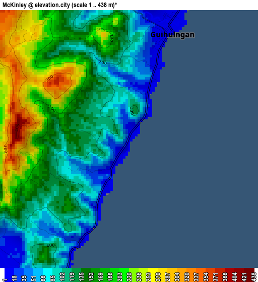 McKinley elevation map