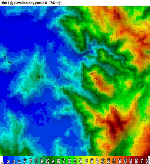 Mat-i elevation map