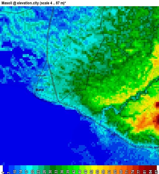 Masoli elevation map