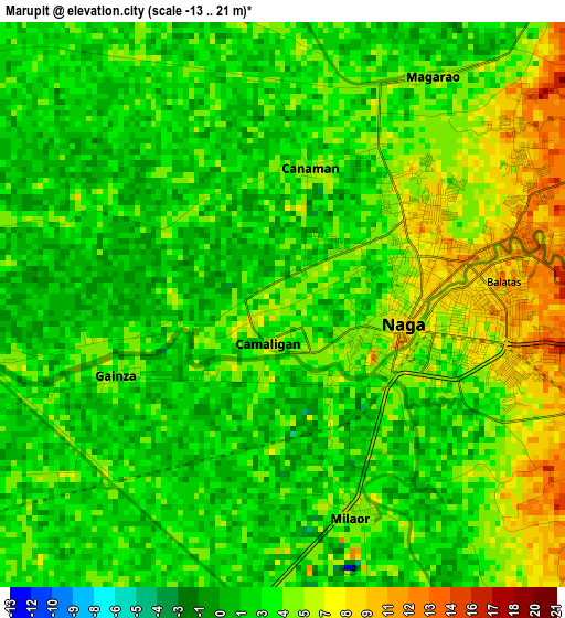 Marupit elevation map