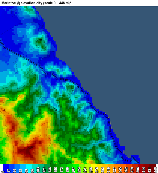 Marintoc elevation map