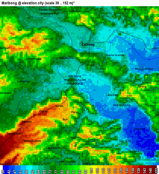 Maribong elevation map