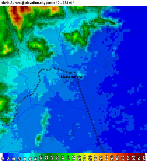 Maria Aurora elevation map