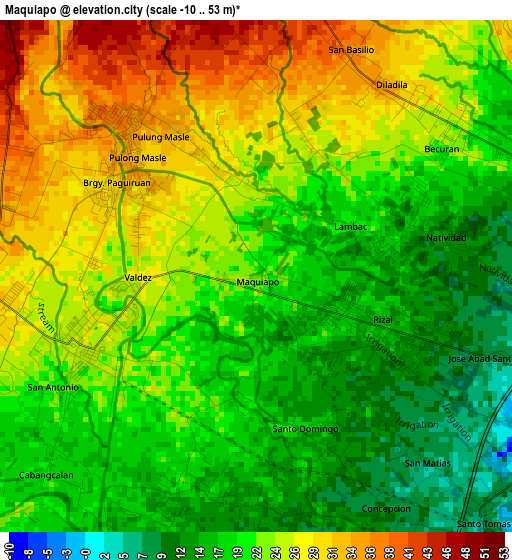 Maquiapo elevation map