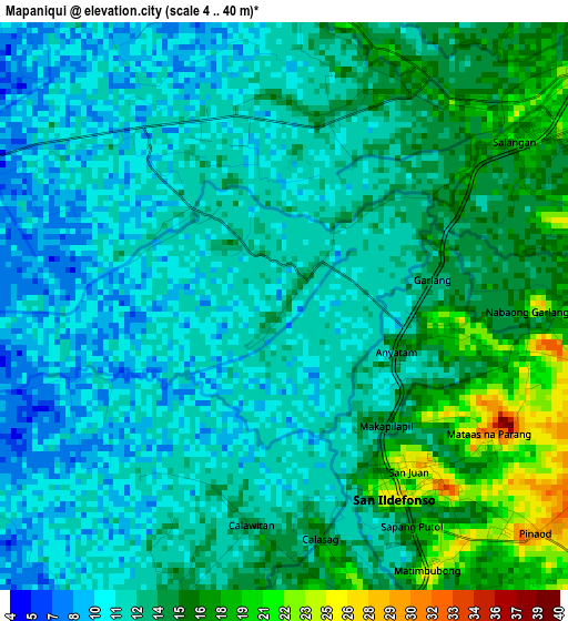 Mapaniqui elevation map