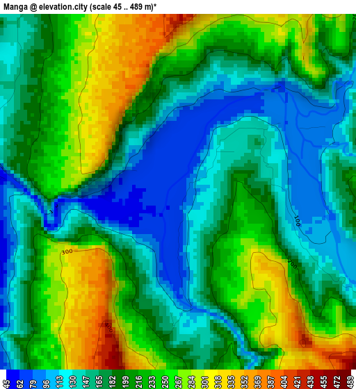 Manga elevation map