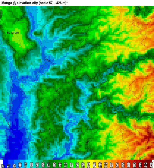 Manga elevation map