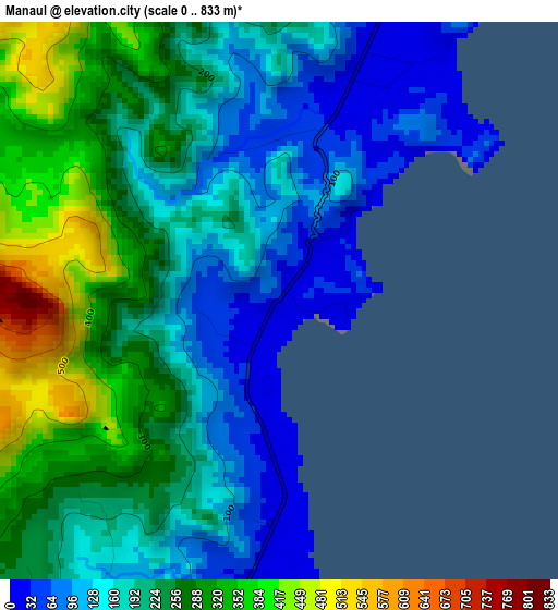 Manaul elevation map