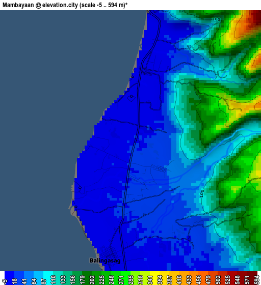 Mambayaan elevation map