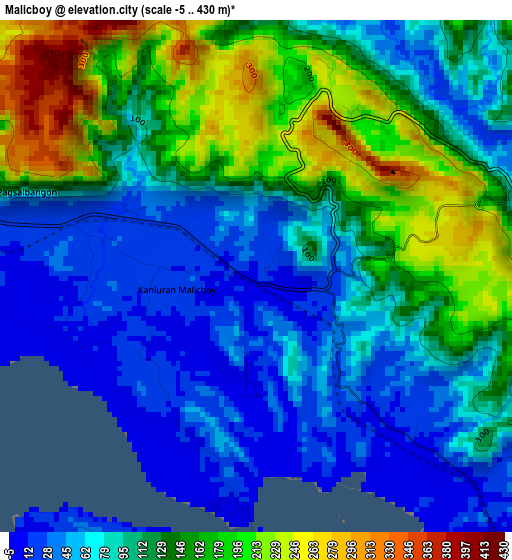 Malicboy elevation map