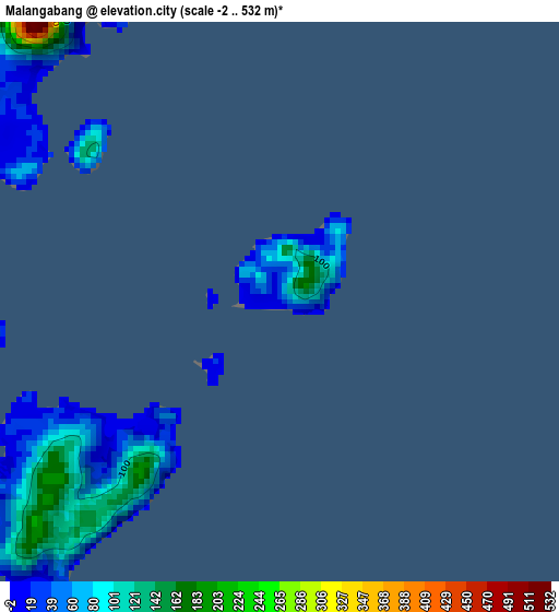 Malangabang elevation map