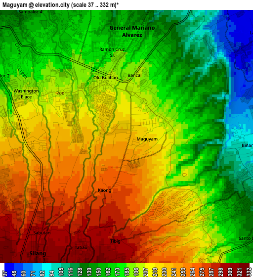 Maguyam elevation map
