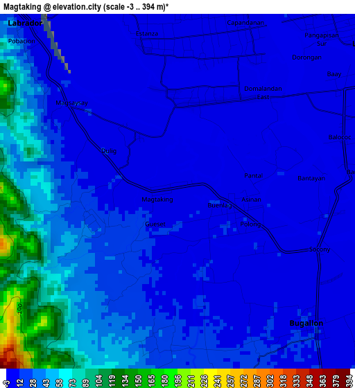 Magtaking elevation map