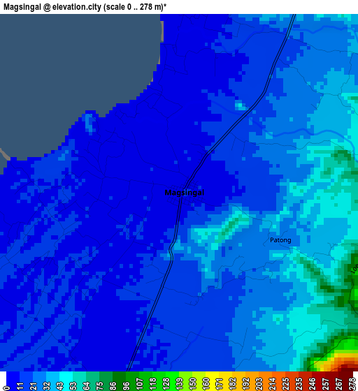 Magsingal elevation map