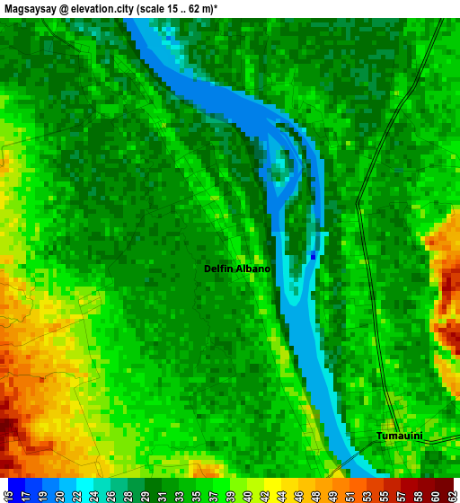 Magsaysay elevation map