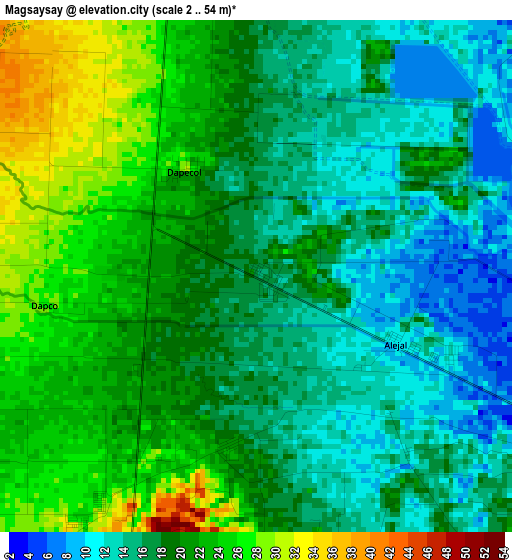 Magsaysay elevation map