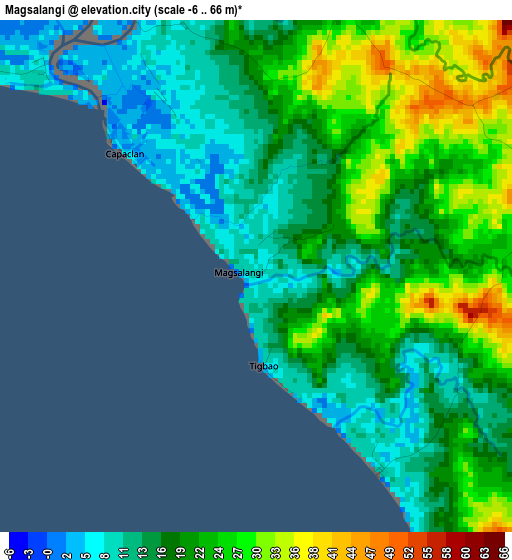 Magsalangi elevation map